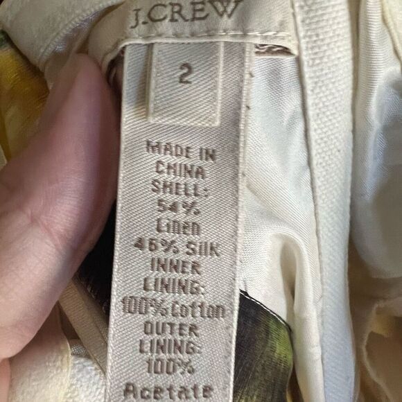 J.Crew Womens Fleurette Bustier Watercolor Mini Silk Dress Size 2‎ Coquette - Picture 6 of 8